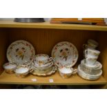 A quantity of Crown Derby and Duchess tea ware.
