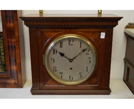 A large mahogany cased mantel clock.