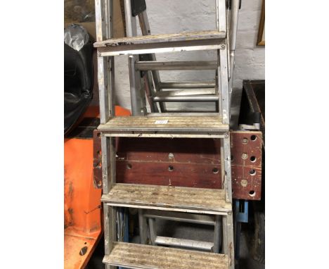 Workmate; pair of trestle stands; and step ladder.