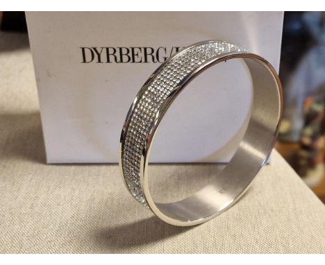 Dyrberg Designer Silver Bangle -w/original box and 42.3g
