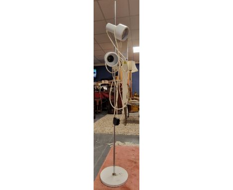 1970's S Series Retro Twin Adjustable Floor Lamp - working condition