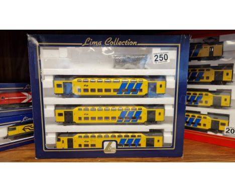 Lima 3pc Class 1605 L149921 Double Decker Train NS Dutch Railways Electric Locomotive Set