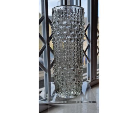 Sklo Union Vintage Art Glass Designer Vase - 23cm