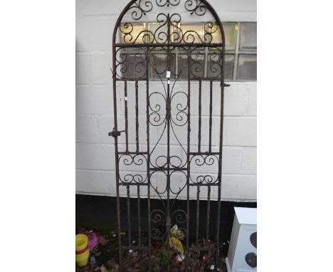Iron garden gate