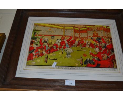 Coloured print, For He's a jolly Good Fellow'