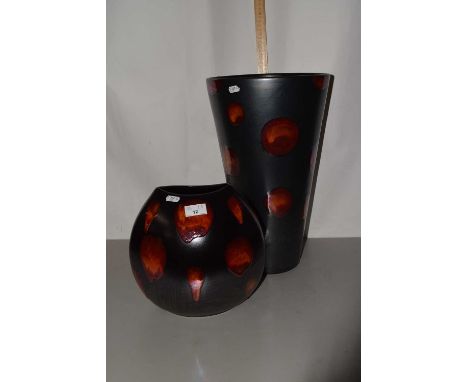 Two modern Poole pottery vases