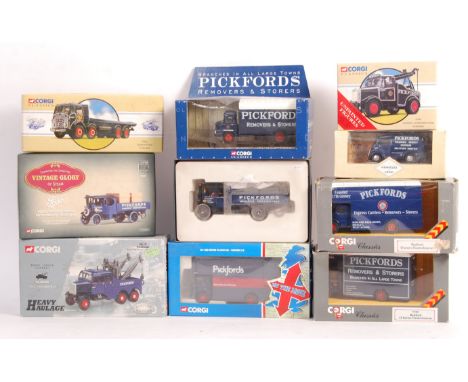 A collection of x10 assorted Corgi made ' Pickfords ' haulage related boxed models. Various series, including Vintage Glory O