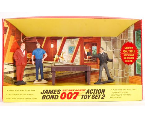 A rare vintage 1965 Gilbert &amp; Co made ' Secret Agent James Bond 007 - Action Toy Set No.2 ' featuring ' James Bond With S