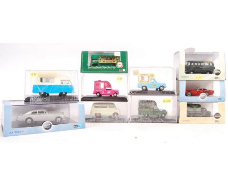 A collection of 10x assorted Oxford diecast made 1/43 &amp; 1/76 scale models. All appearing mint and unused in ex-shop-stock