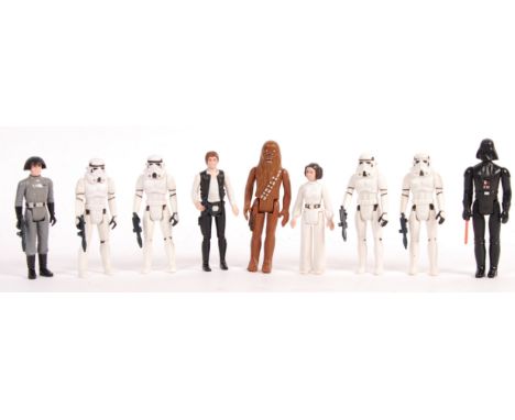 A collection of original vintage Palitoy / Kenner ' First 12 ' issued vintage action figures. Comprising of Darth Vader (with