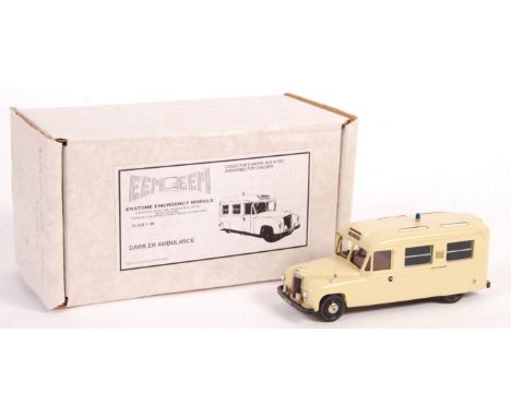 Hart Models - a Hart Models / Enstone Emergency Models resin and white metal precision diecast model ambulance ' Daimler Ambu