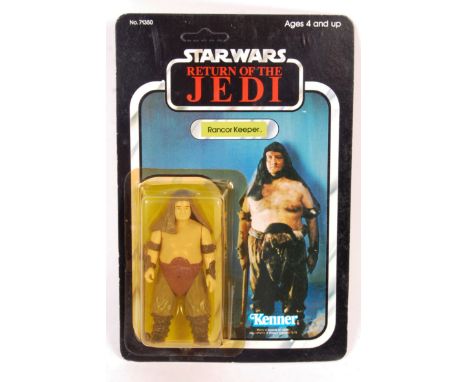 An original vintage 1983 Kenner made Star Wars carded MOC action figure ' Rancor Keeper&nbsp; '. Factory sealed upon it's ori
