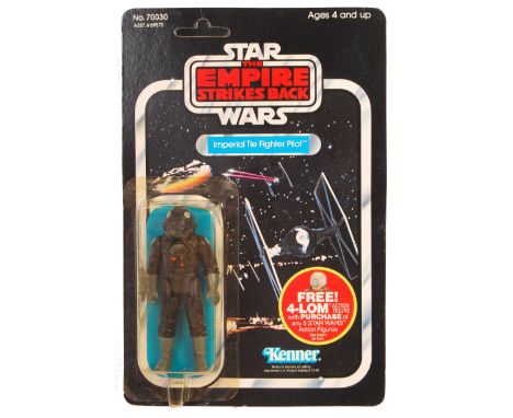 An original vintage 1982 Kenner made Star Wars carded MOC action figure ' Imperial Tie Fighter Pilot '. Factory sealed upon i