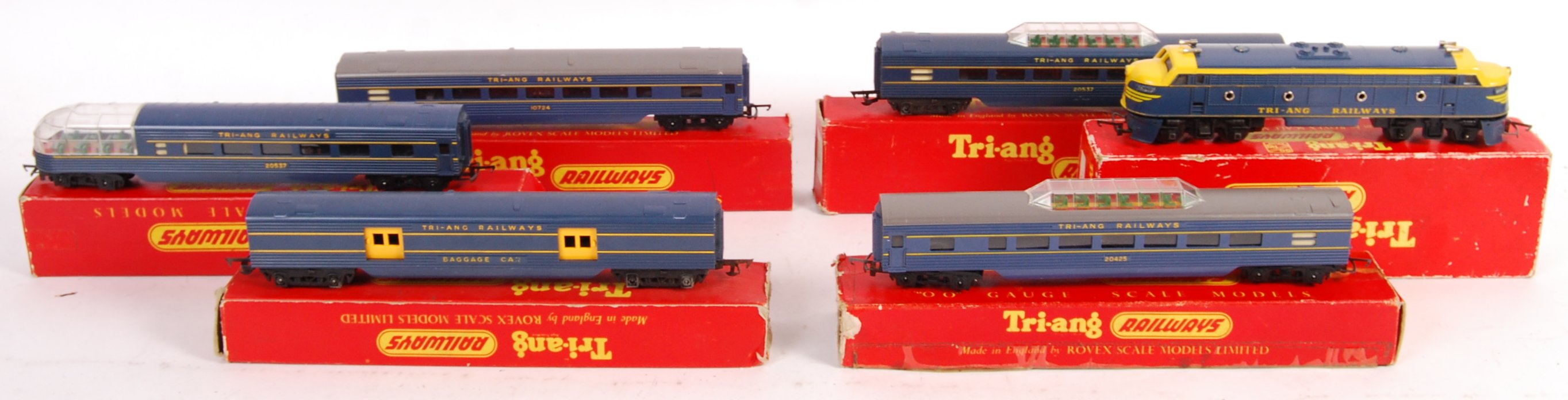 An original vintage Triang Railways made model railway train set ...