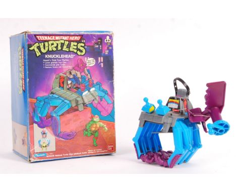An original vintage Playmates / Ban Dai made Teenage Mutant Hero / Ninja Turtles TMNT action figure playset ' Knucklehead '. 