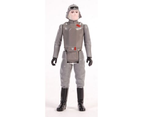 An original vintage Kenner / Palitoy made Star Wars PBP / Poch variation loose action figure ' AT-AT Commander '. Scarred COO