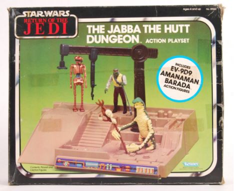 An incredibly rare Kenner made vintage Star Wars Sears Exclusive (1984) ' Last 17 ' action figure playset ' The Jabba The Hut