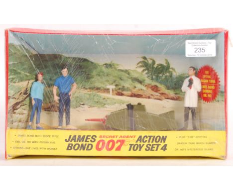 A rare vintage 1965 Gilbert &amp; Co made ' Secret Agent James Bond 007 - Action Toy Set No.4 ' featuring ' James Bond With S