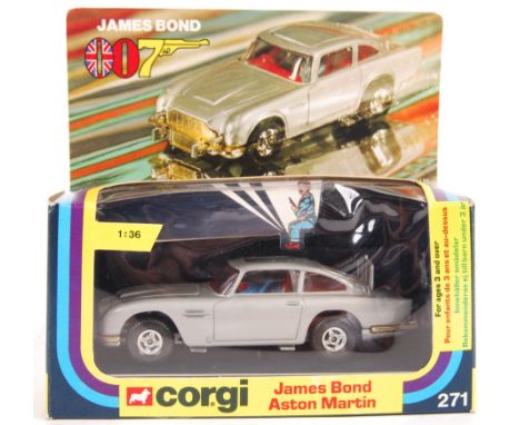 An original vintage 1970's (1979) Corgi Toys made James Bond 007 diecast model No. 271 ' Aston Martin '. Model appears mint t