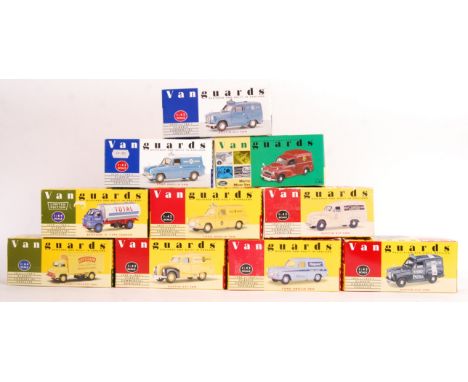 A collection of 10x Vanguards made 1/43 scale precision boxed diecast models. All appearing mint and unused, within the origi