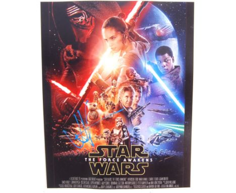 Star Wars - The Force Awakens - original 8x10" photographic poster from the movie signed to the front by Director JJ Abrams. 