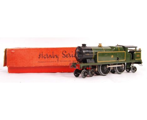 A rare original vintage Hornby Series made 0 Gauge clockwork train set locomotive No. 2 Special Tank Locomotive 2221 4-4-2 GW