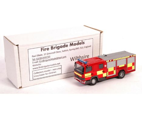 Fire Brigade Models - a Fire Brigade Models resin and white metal precision diecast model fire engine ' Dorset &amp; Wiltshir