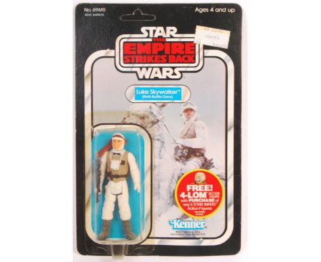 An original vintage 1982 Kenner made Star Wars carded MOC action figure ' Luke Skywalker - Hoth Battle Gear '. Factory sealed