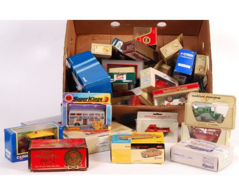 A collection of assorted scale diecast model vehicles to include; Corgi AN01101, Matchbox Models Of Yesteryear Y-3, Corgi The