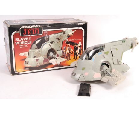An original vintage Clipper / Kenner made Star Wars ' Slave 1 Vehicle - Boba Fett Spaceship .' 100% complete (no instructions