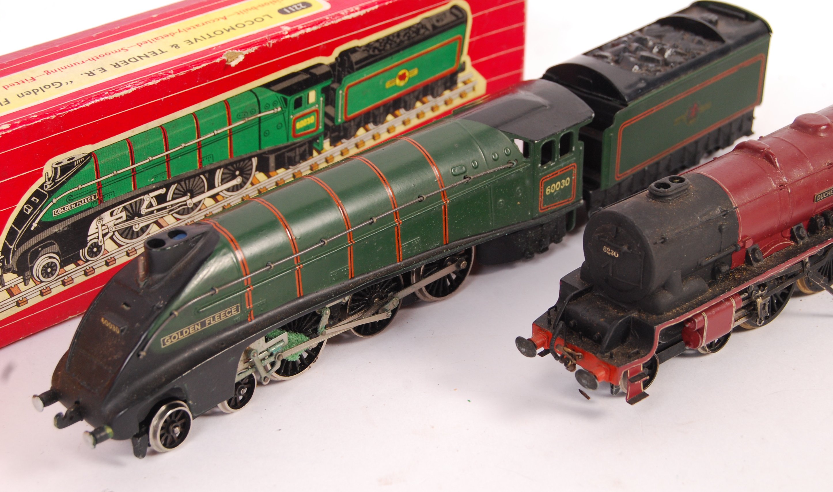 A collection of three original vintage Hornby Dublo two rail 00 gauge ...