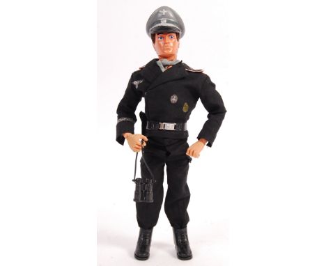 An original vintage 1980's (1981) Palitoy made Action Man ' Panzer Captain ' WWII Second World War German Nazi action figure.