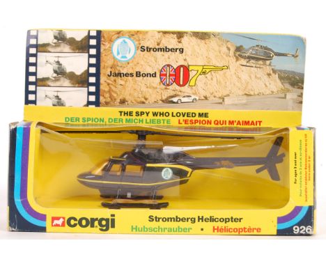 An original vintage Corgi made James Bond film related boxed diecast model No. 926 ' Stromberg Helicopter ' from The Spy Who 