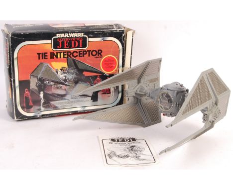 An original vintage Meccano / Clipper made Star Wars ' TIE Interceptor Vehicle '. 100% complete, including instructions and e