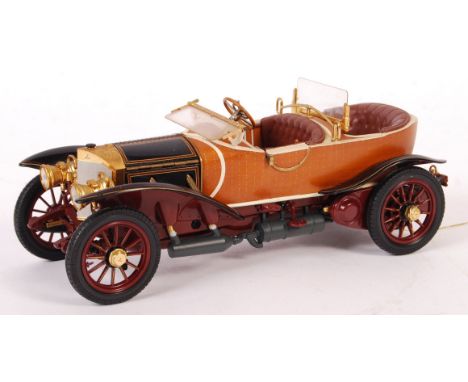 A Franklin Mint made 1/24 scale precision diecast model car ' 1911 Mercedes Woodbody Boat Tail Skiff Coachwork '. Unboxed, bu