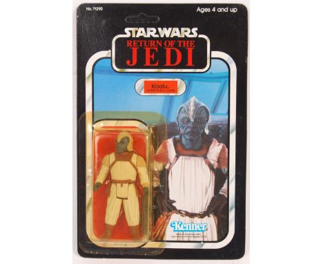 An original vintage 1984 Kenner made Star Wars carded MOC action figure ' Klaatu '. Factory sealed upon it's original 79 back