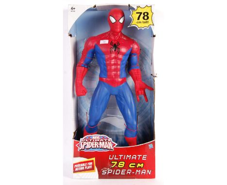 A Hasbro made Marvel ' Ultimate Spider-Man ' large scale (78cm tall) action figure of Spider Man. Figure appears as new and u