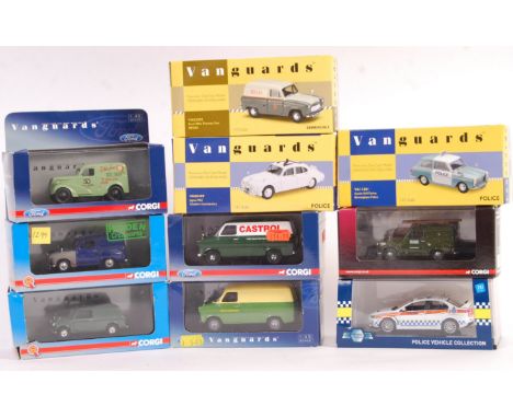 A collection of 10x assorted Vanguards / Corgi Vanguards 1/43 scale precision diecast boxed models. Includes: VA03305, VA1120