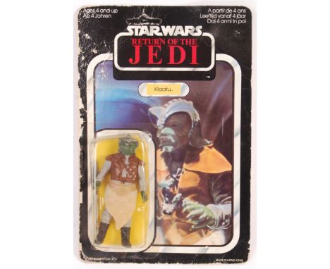 An original vintage Palitoy made carded Star Wars MOC action figure ' Klaatu ' on original 65 back unpunched ' Return Of The 