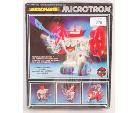 A rare vintage factory sealed Airfix made Micronauts action figure / playset ' Microtron '. Fully factory sealed, still withi