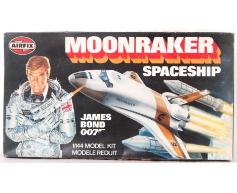 A rare original vintage Airfix made 1/144 scale plastic model kit ‘ James Bond 007 Moonraker Spaceship ’. Series 10 10171-8. 