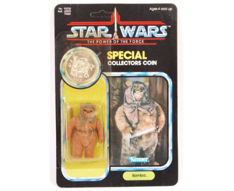 A rare ex-shop stock condition vintage Kenner made Star Wars ' Last 17 ' MOC carded action figure of ' Romba '. On it's origi