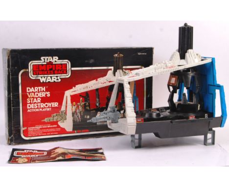An original vintage Palitoy made Star Wars ' Darth Vader's Star Destroyer ' boxed action figure playset. 100% complete and in