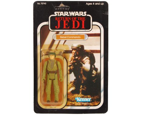An original vintage 1983 Kenner made Star Wars carded MOC action figure ' Rebel Commando '. Factory sealed upon it's original