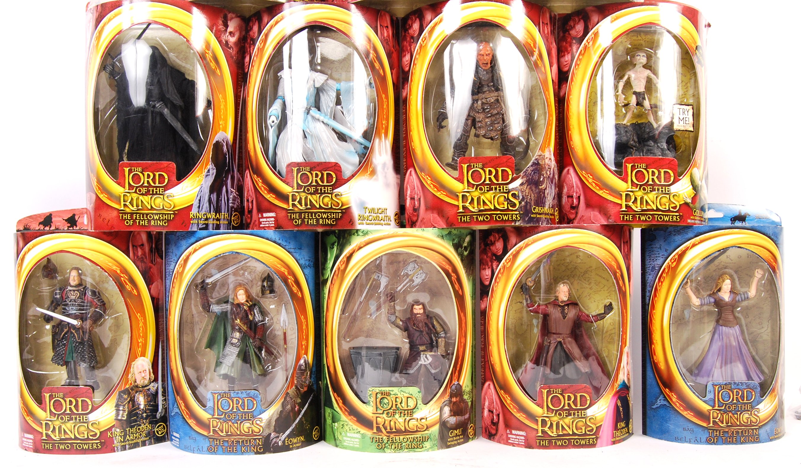 A collection of 12x assorted made Lord Of The Rings action