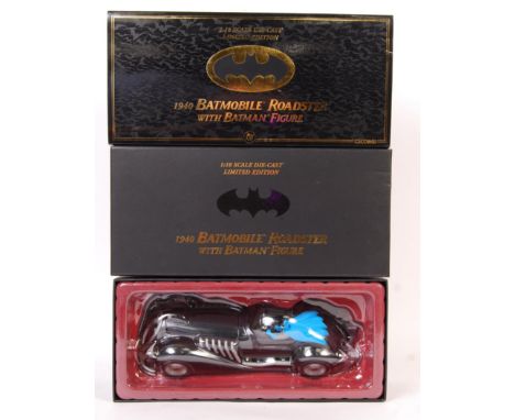 An original Corgi made Batman 1/18 scale diecast model No. US77608 ‘ 1940 Batmobile Roaster with Batman figure ‘. Limited edi