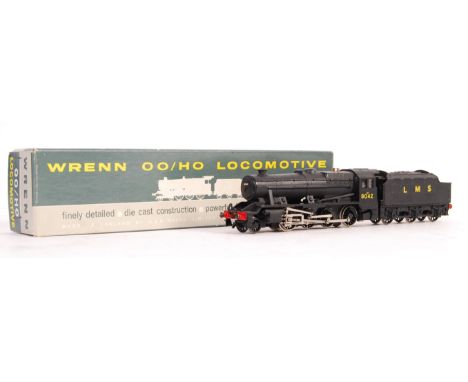 An original vintage Wrenn made 00 gauge model railway train set locomotive model W2225 2-8-0 Freight LMS 8042. Model appears 