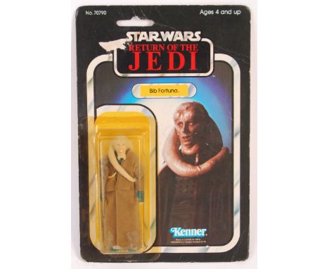 An original vintage 1983 Kenner made Star Wars carded MOC action figure ' Bib Fortuna '. Factory sealed upon it's original 65