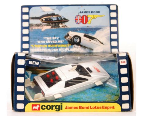 An original vintage Corgi Toys made boxed diecast model No. 269 ‘ Lotus Esprit ' from James Bond 007's ' The Spy Who Loved Me