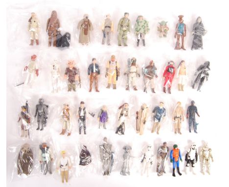 A very good collection of approx x40 assorted (mostly) mint to mint+ Palitoy / Kenner made vintage Star Wars action figures. 